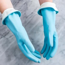 Casabella Waterblock Premium Latex Gloves - Small (Blue)