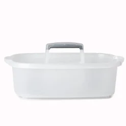 Casabella Wayclean Cleaning Bucket Storage Caddy (White/Grey)