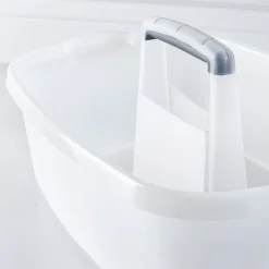 Casabella Wayclean Cleaning Bucket Storage Caddy (White/Grey)