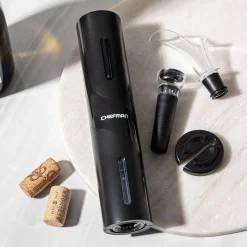 Chefman Battery-Operated Electric Wine Corkscrew - Set of 4