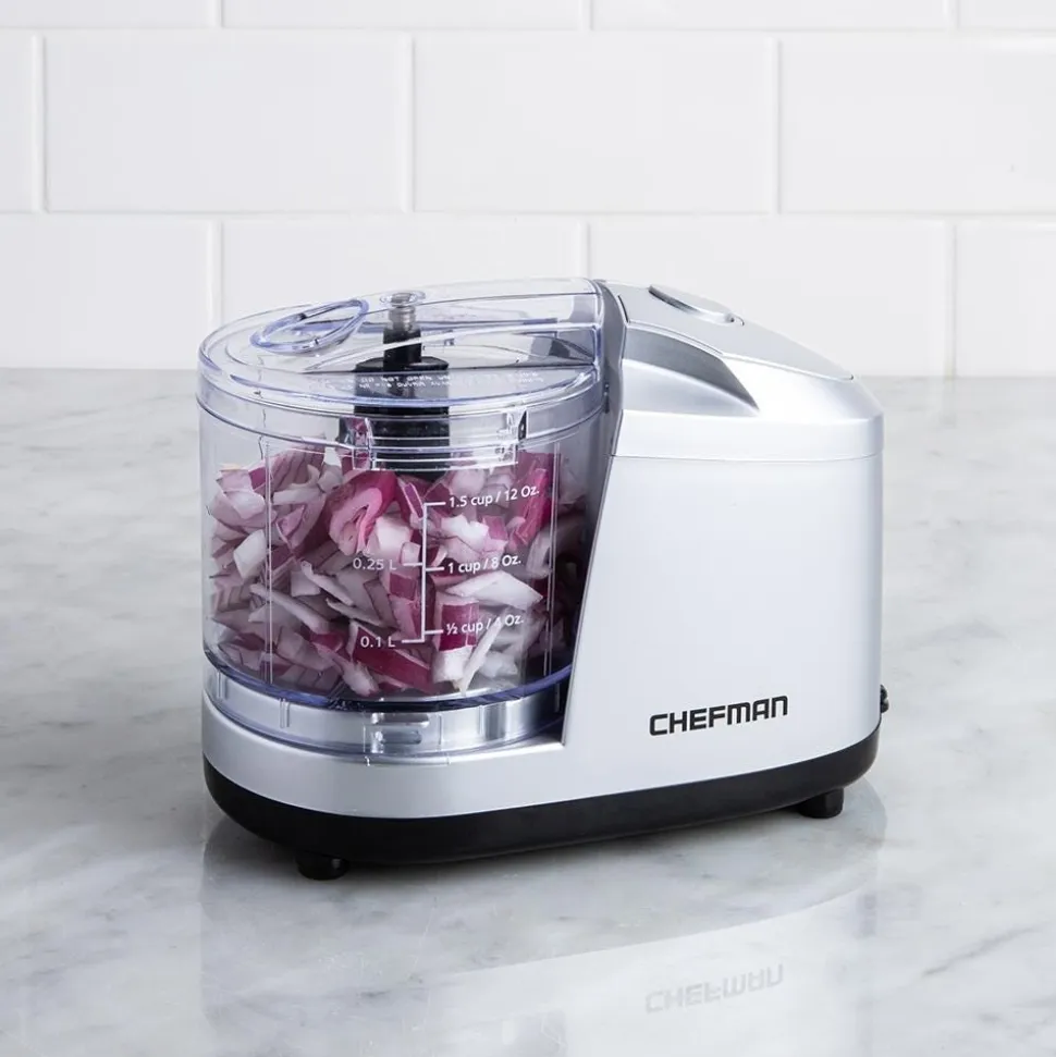 Chefman Easy Chop Mini Food Chopper (Silver)