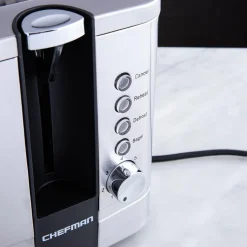 Chefman Pop-Up Wide Slot Toaster (St/St - Black)