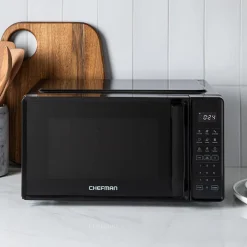 Chefman Precision-Touch Microwave Oven with Child Lock (Black)