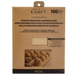 Chloe's Kitchen Unbleached Parchment Paper - Set of 100 (Natural)