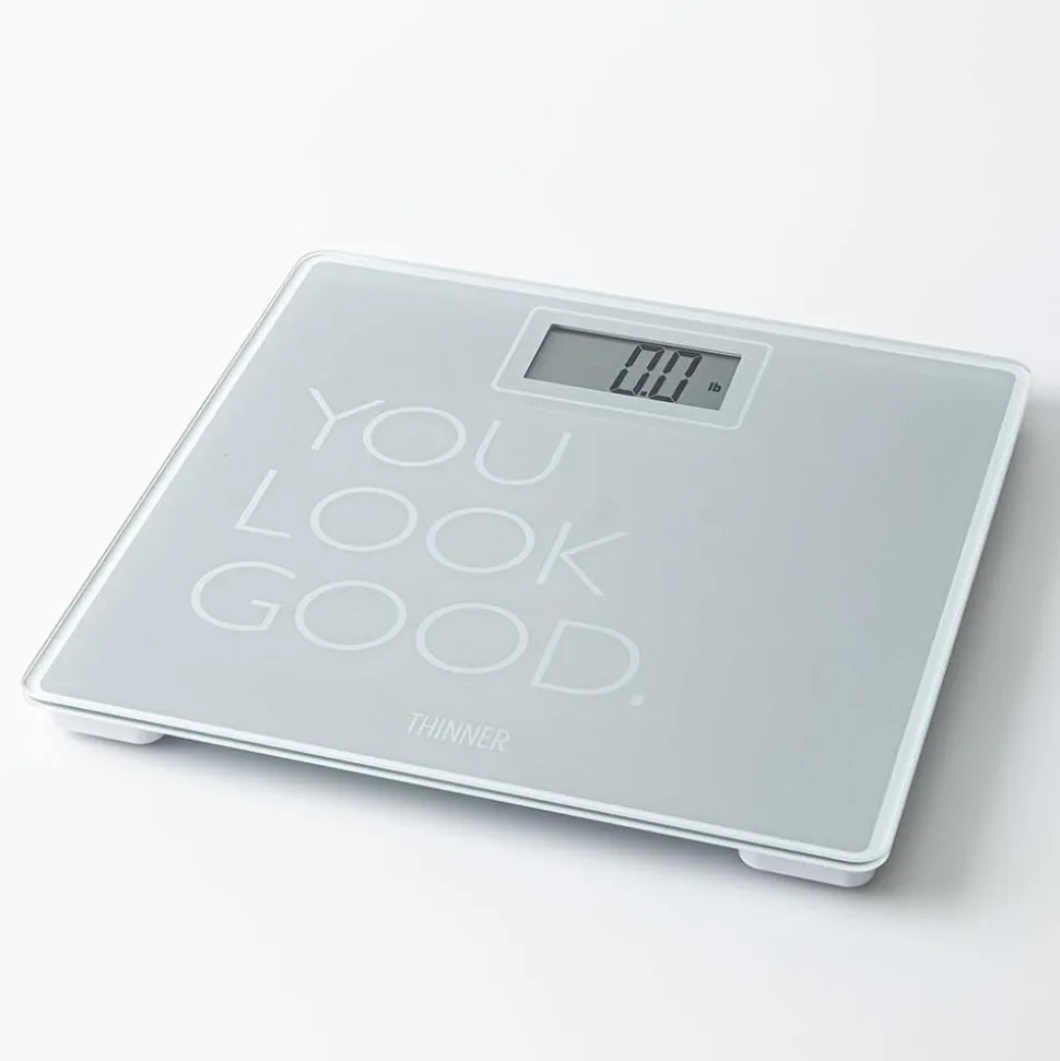 Conair Thinner 'You Look Good' Glass Body Scale (Metallic Silver)