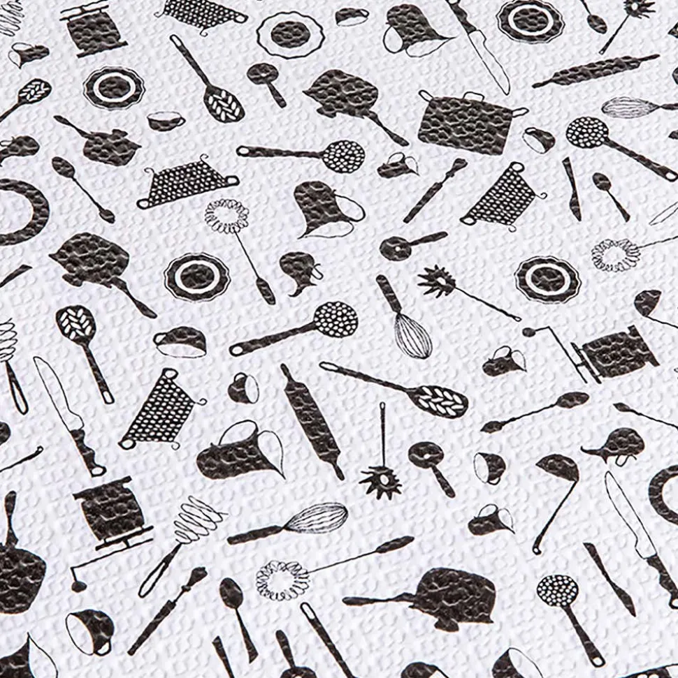 Contact Grip Prints 'Cucina' Shelf-Drawer Liner (Black/White)