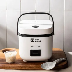 Cook Healthy Rice Robot Portable Rice Cooker (White)