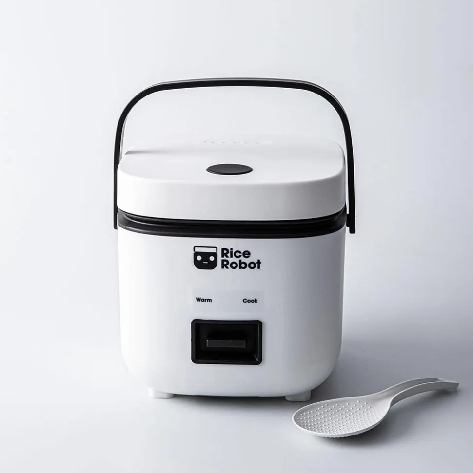 Cook Healthy Rice Robot Portable Rice Cooker (White)