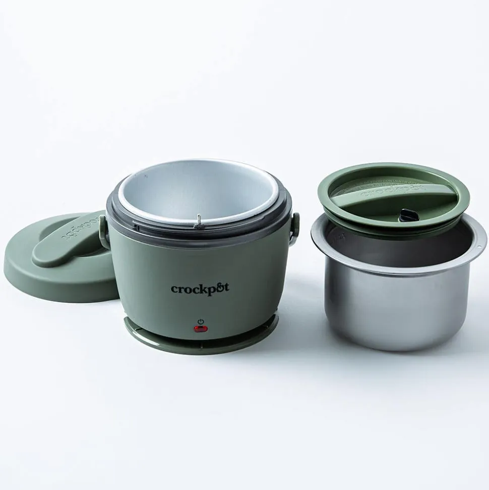 Crock Pot Mini Crock Portable Lunch Carrier-Warmer (Moonshine Green)