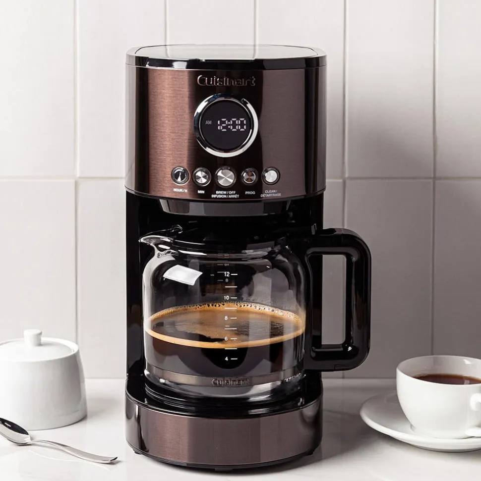 Cuisinart Modern Programmable Coffee Maker (Black Stainless Steel)