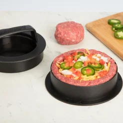 Cuisinart Outdoors 4-In-1 Stuffed Burger Press (Black)