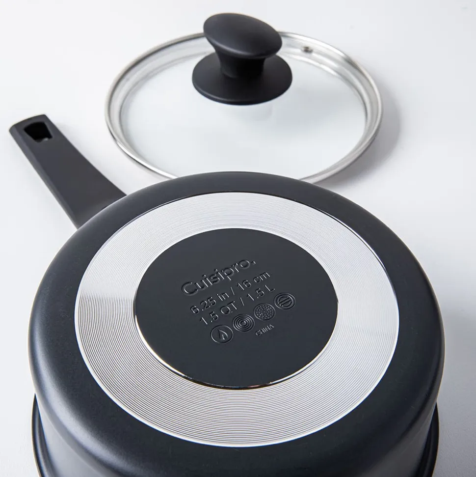 Cuisipro Soft Touch Cookware Combo - Set of 10 (Black)