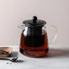 Danesco Ch'a Teapot with Infuser 550ml (Clear/Black)