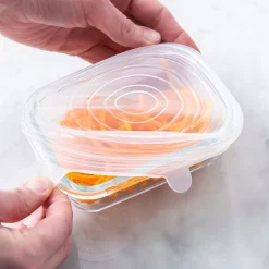 Danesco Slilicone Stretch Lid - Set of 5 (Clear)