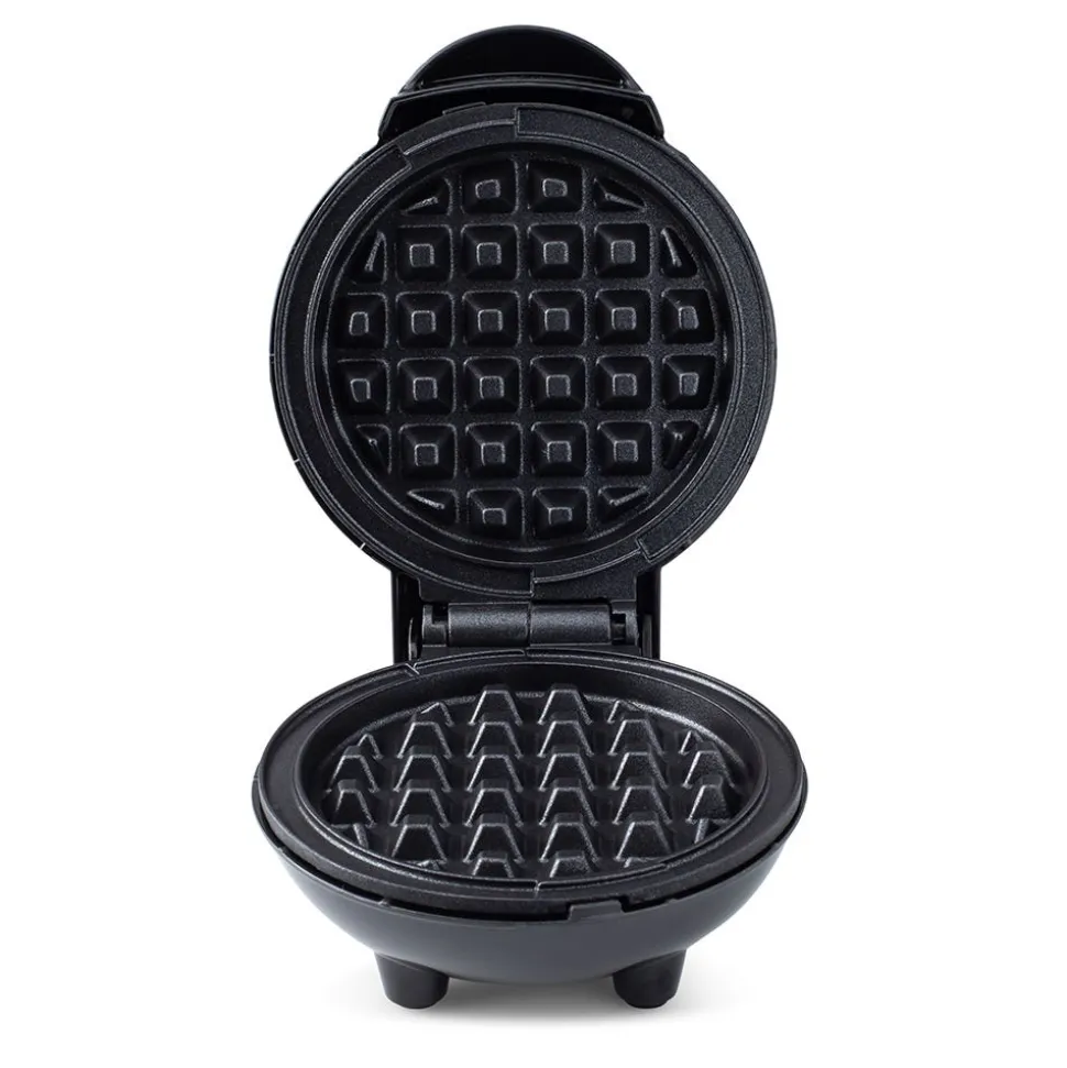 Dash Mini Round Waffle Maker (Black)