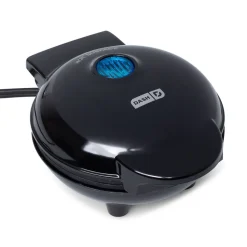 Dash Mini Round Waffle Maker (Black)