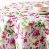 Easycare Printed 'Blossom Bliss' Polyester Tablecloth 70" dia.