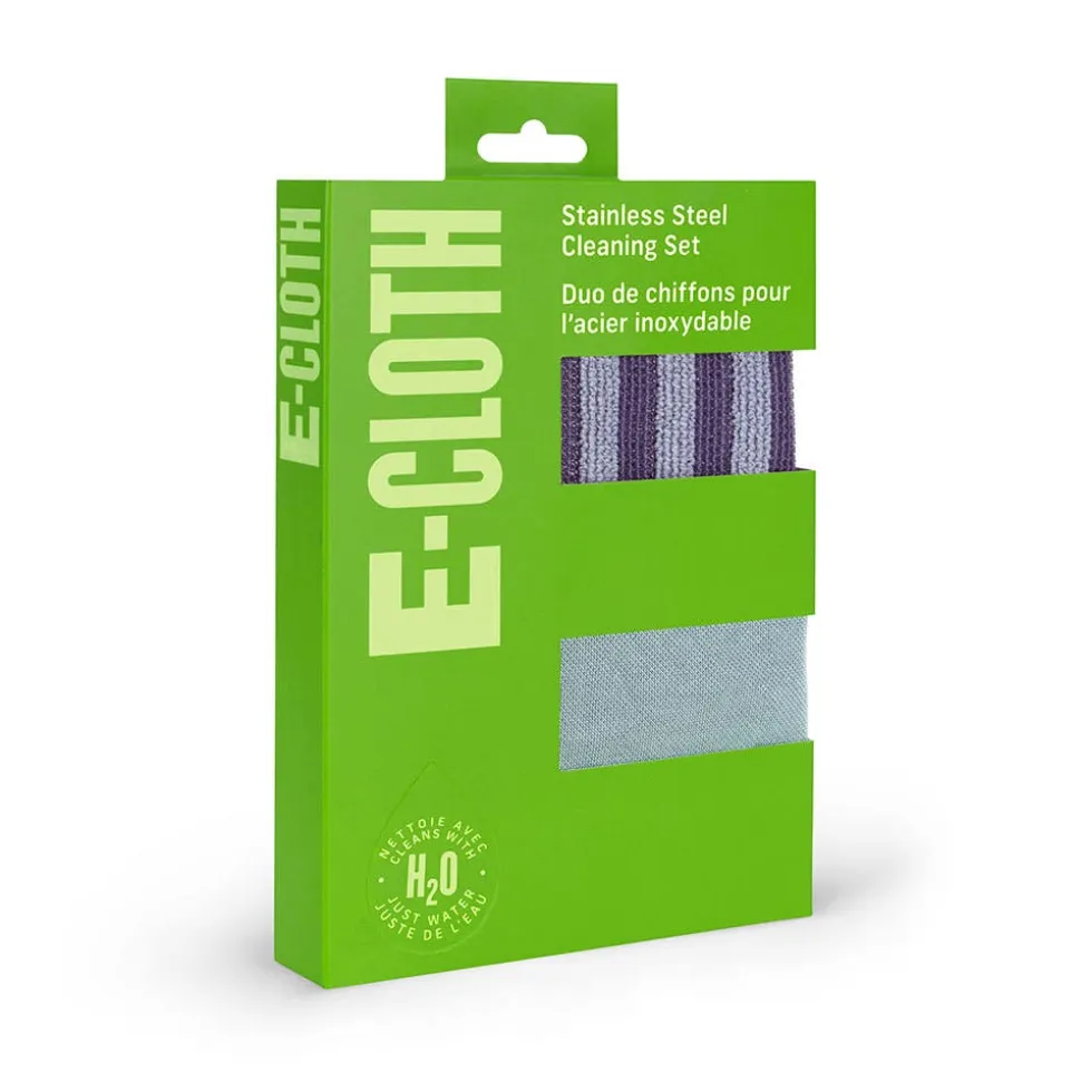 E-Cloth Stainless Microfiber Cleaning Cloth - Set of 2