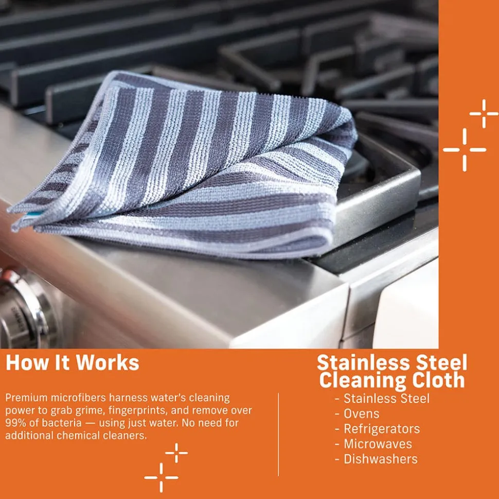 E-Cloth Stainless Steel Microfiber Cleaning Cloth