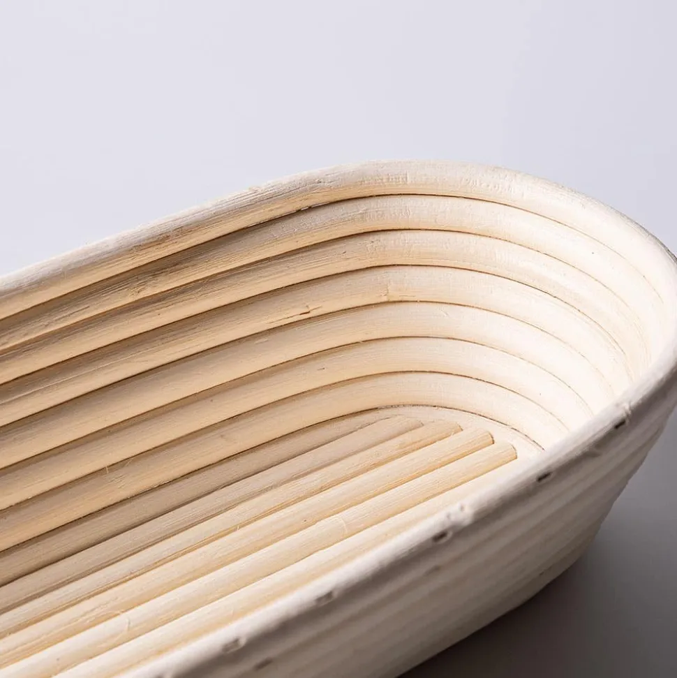 Eddingtons Banneton 1.5kg/3.3lb Oval Proving Basket Large (White)