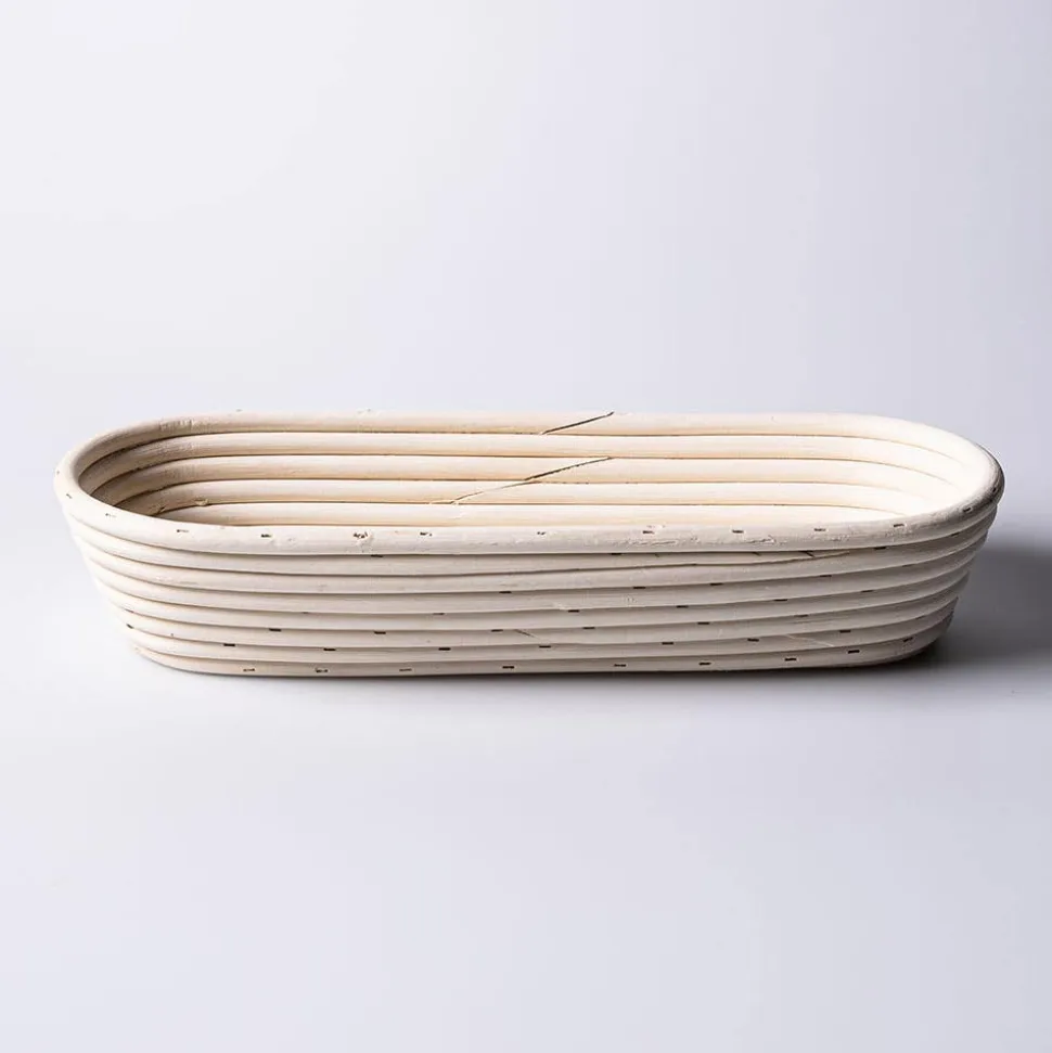 Eddingtons Banneton 1.5kg/3.3lb Oval Proving Basket Large (White)
