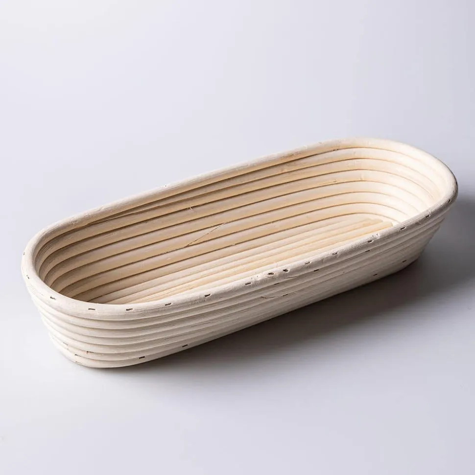 Eddingtons Banneton 1.5kg/3.3lb Oval Proving Basket Large (White)