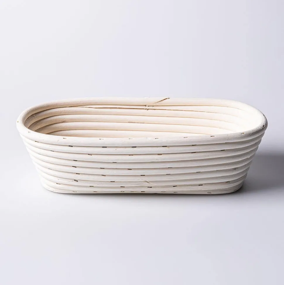 Eddingtons Banneton 1kg/2.2lb Oval Proving Basket Small (White)
