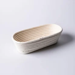 Eddingtons Banneton 1kg/2.2lb Oval Proving Basket Small (White)