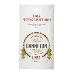 Eddingtons Banneton Proving Basket Liner Oval Large - Set of 2