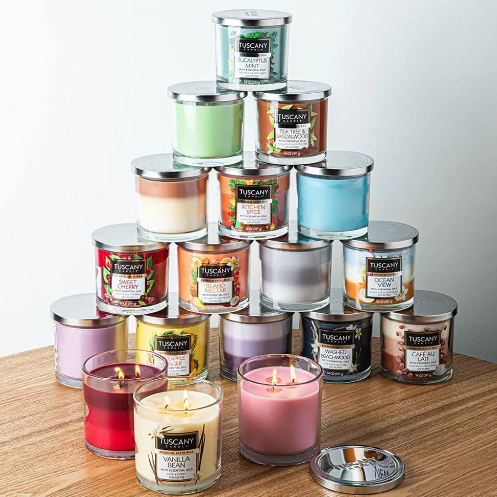 Empire Tuscany 'Cherry Blossom' 3-Wick Glass Jar Candle