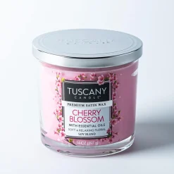 Empire Tuscany 'Cherry Blossom' 3-Wick Glass Jar Candle