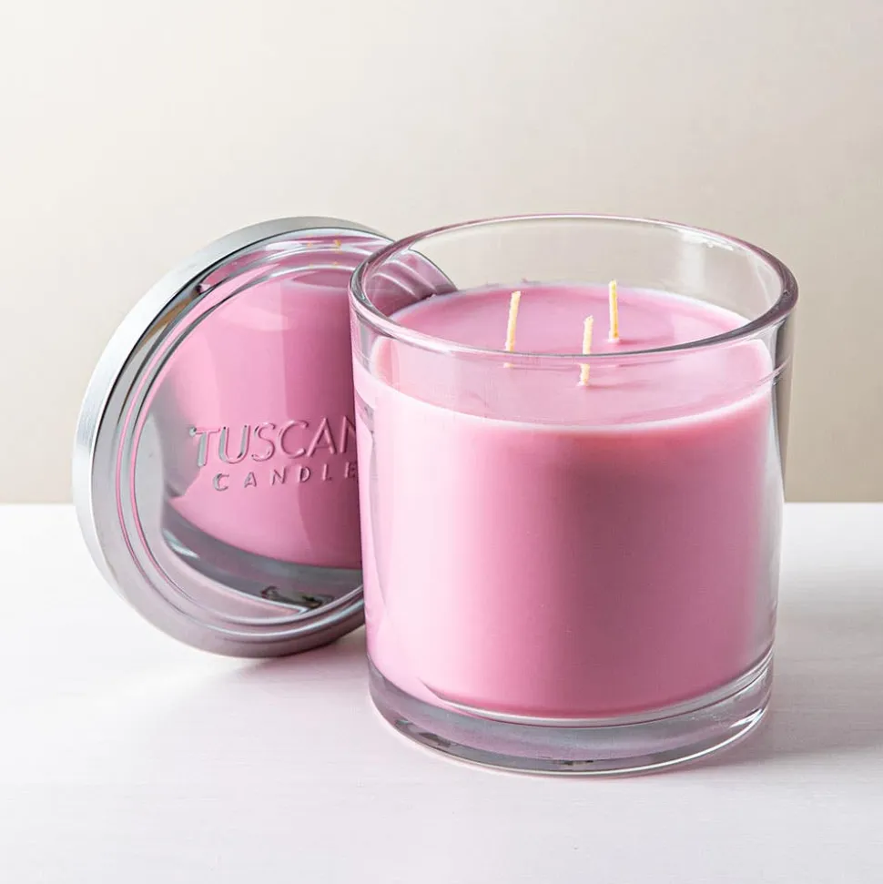 Empire Tuscany 'Cherry Blossom' 3-Wick Glass Jar Candle