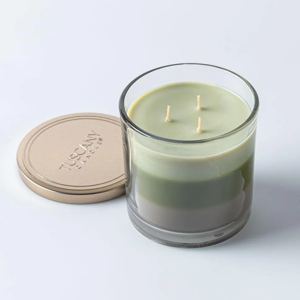 Empire Tuscany 3-Wick 'Autumn Moss' Glass Jar Candle
