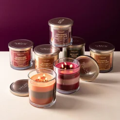 Empire Tuscany 3-Wick 'Autumn Moss' Glass Jar Candle