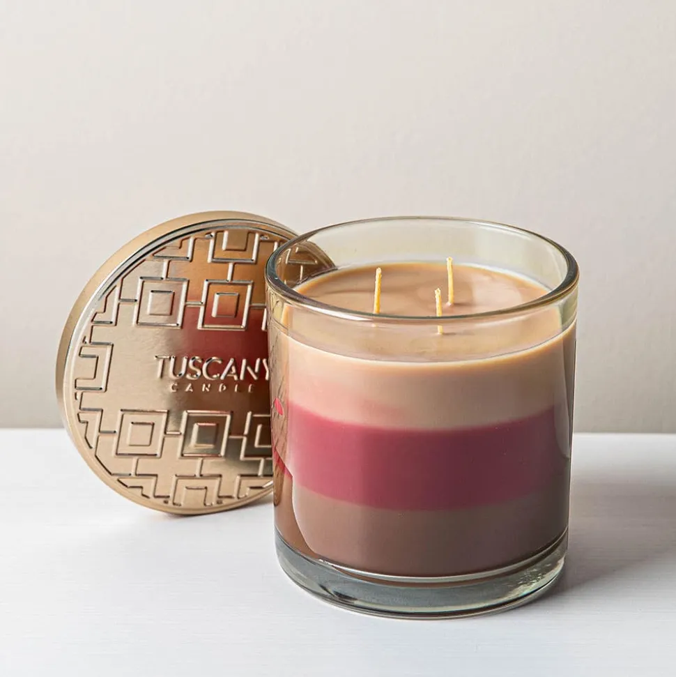 Empire Tuscany 3-Wick 'Cinnamon Rolls' Glass Jar Candle 397g