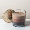 Empire Tuscany 3-Wick 'Tobacco and Leather' Glass Jar Candle 397g