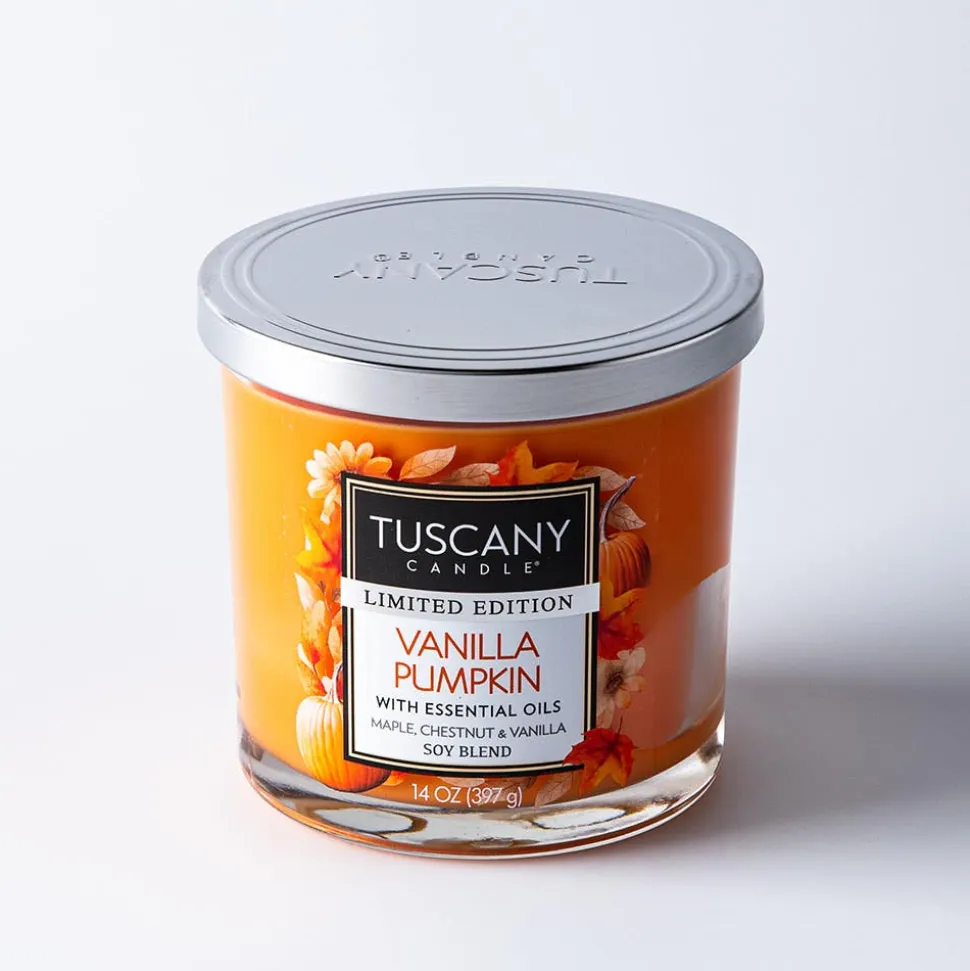 Empire Tuscany 3-Wick 'Vanilla Pumpkin' Glass Jar Candle 14oz.