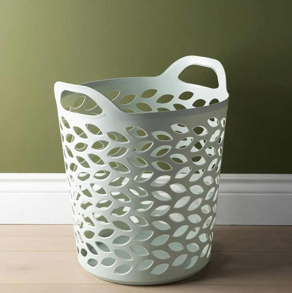 Ezy Storage Fleur '53l' Flexi Laundry Hamper (Sage)