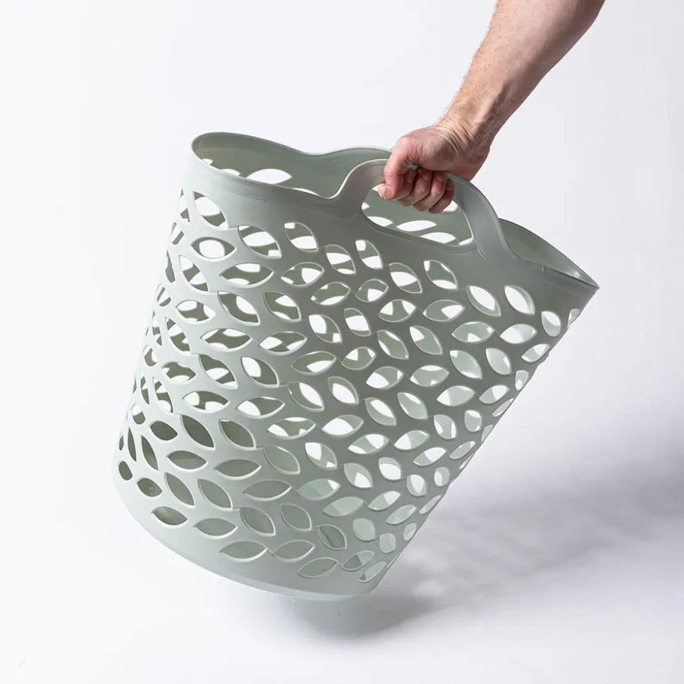 Ezy Storage Fleur '53l' Flexi Laundry Hamper (Sage)