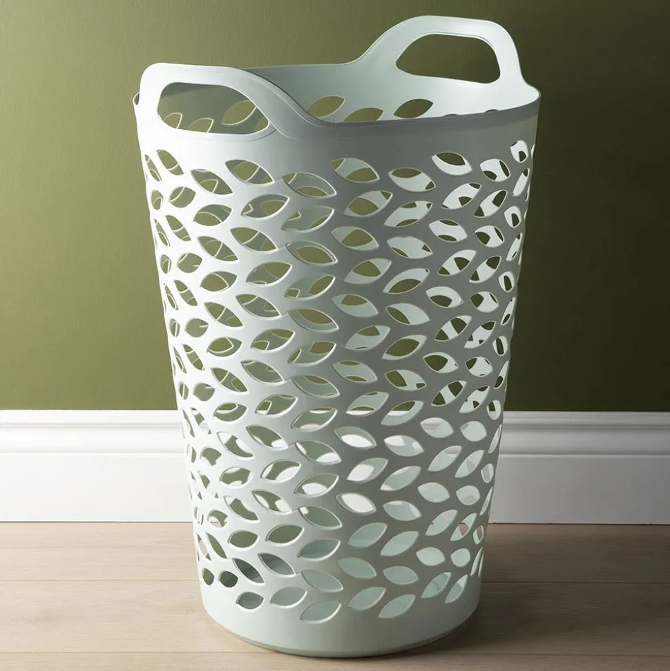 Ezy Storage Fleur '74l' Flexi Laundry Hamper (Sage)