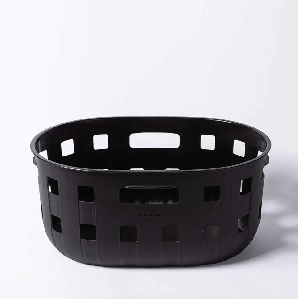 Ezy Storage Premium Aura '50l' Laundry Basket (Black)