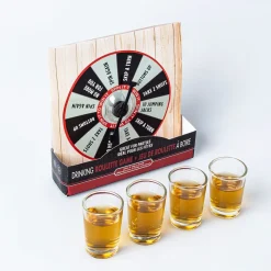 Fun Trendz Drinking Game Shot Glass Roulette - Set of 5