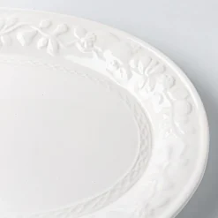 Gibson Home Fruitful Durastone Serving Platter 19" Oval (White)