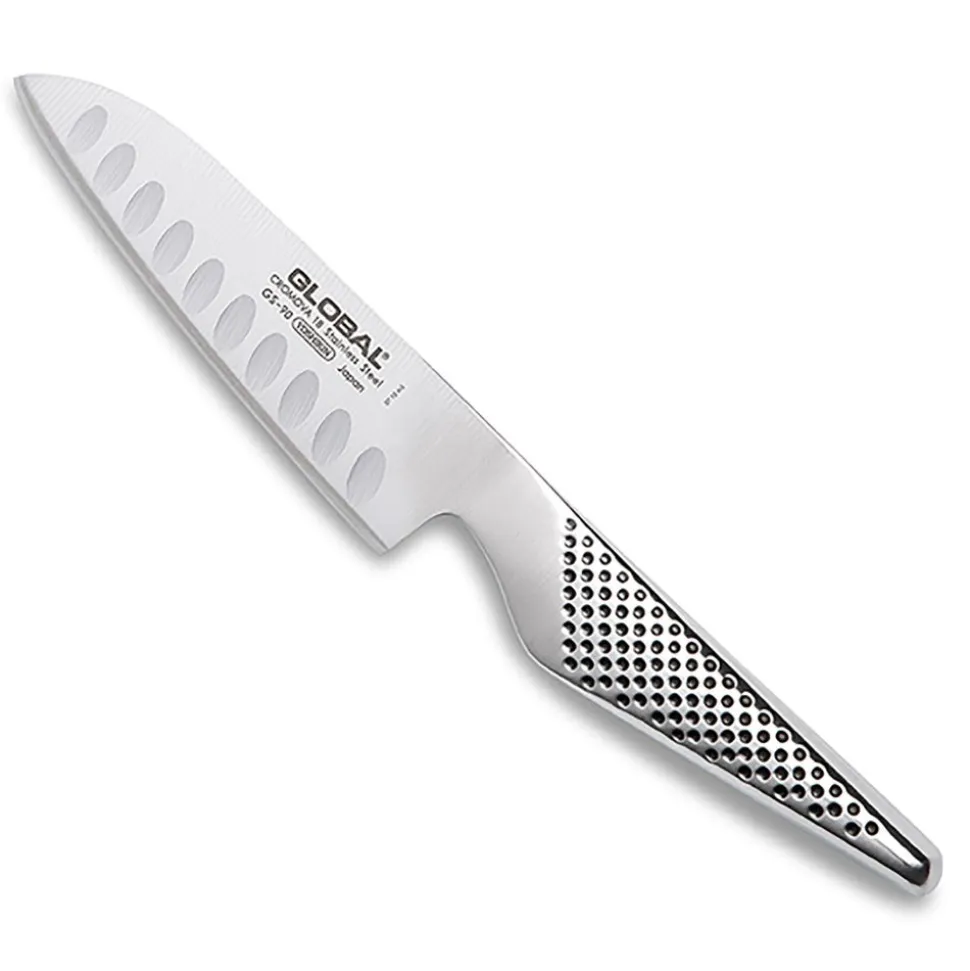 Global Classic 5" Santoku Knife with Fluted Edge (Stainless Steel)