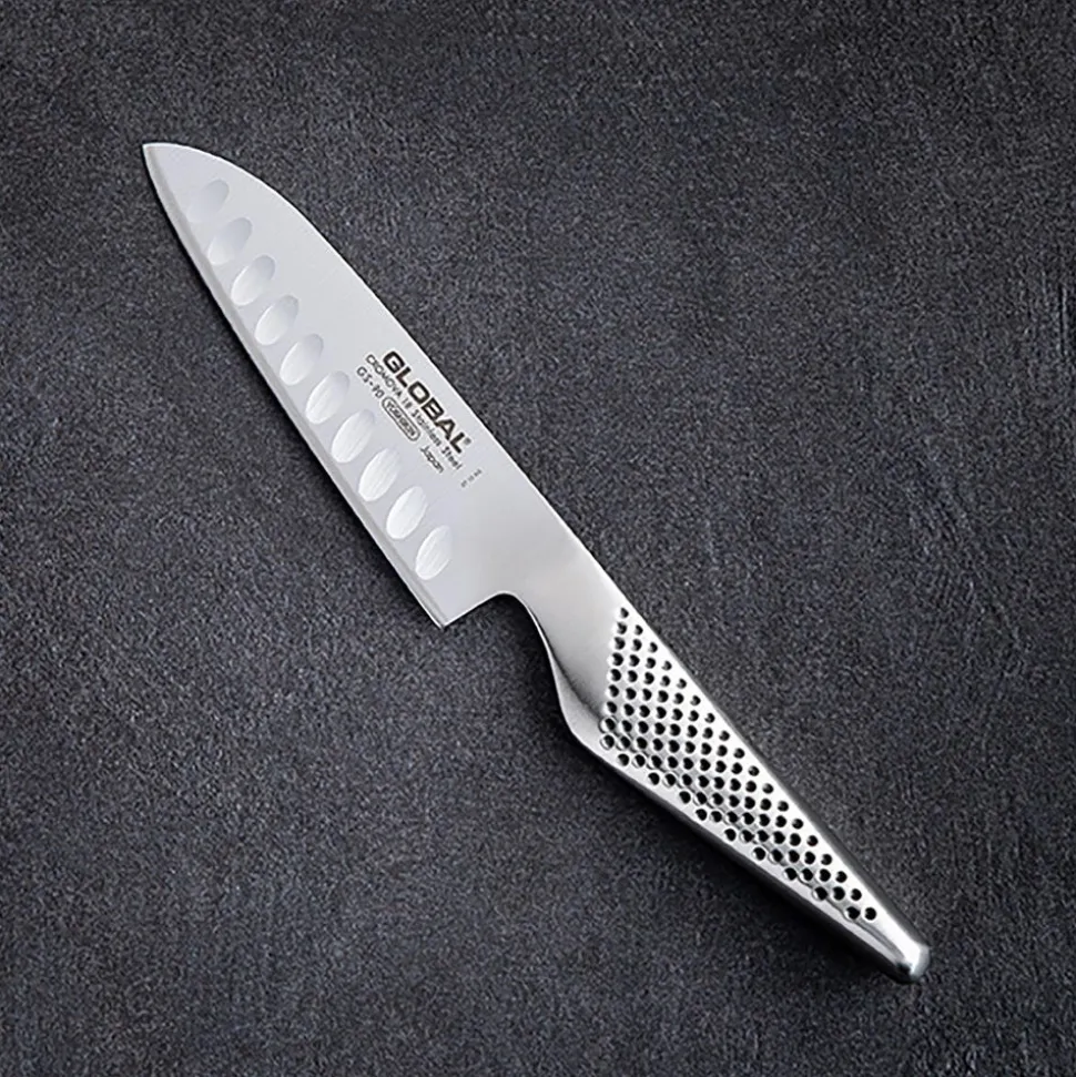 Global Classic 5" Santoku Knife with Fluted Edge (Stainless Steel)