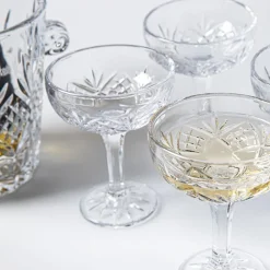 Godinger Dublin Crystal-Cut Champagne Ice Bucket & Coupe Set/5