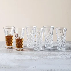 Godinger Dublin Crystal-Cut Fluted Shot Glass - Set of 6 (2oz.)