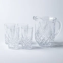 Godinger Dublin Crystal-Cut Pitcher & Highball Set/5