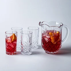 Godinger Dublin Crystal-Cut Pitcher & Highball Set/5