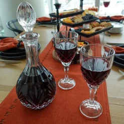 Godinger Dublin Crystal-Cut Wine Decanter & Glass Set of 5